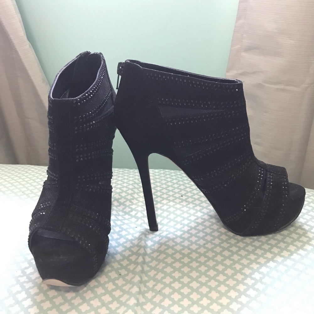 🖤Black Pumps with Gems
